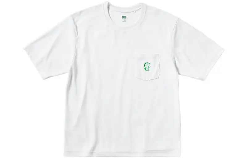 UNIQLO T Shirts Unisex White Crew Neck Moderate Straight Fit