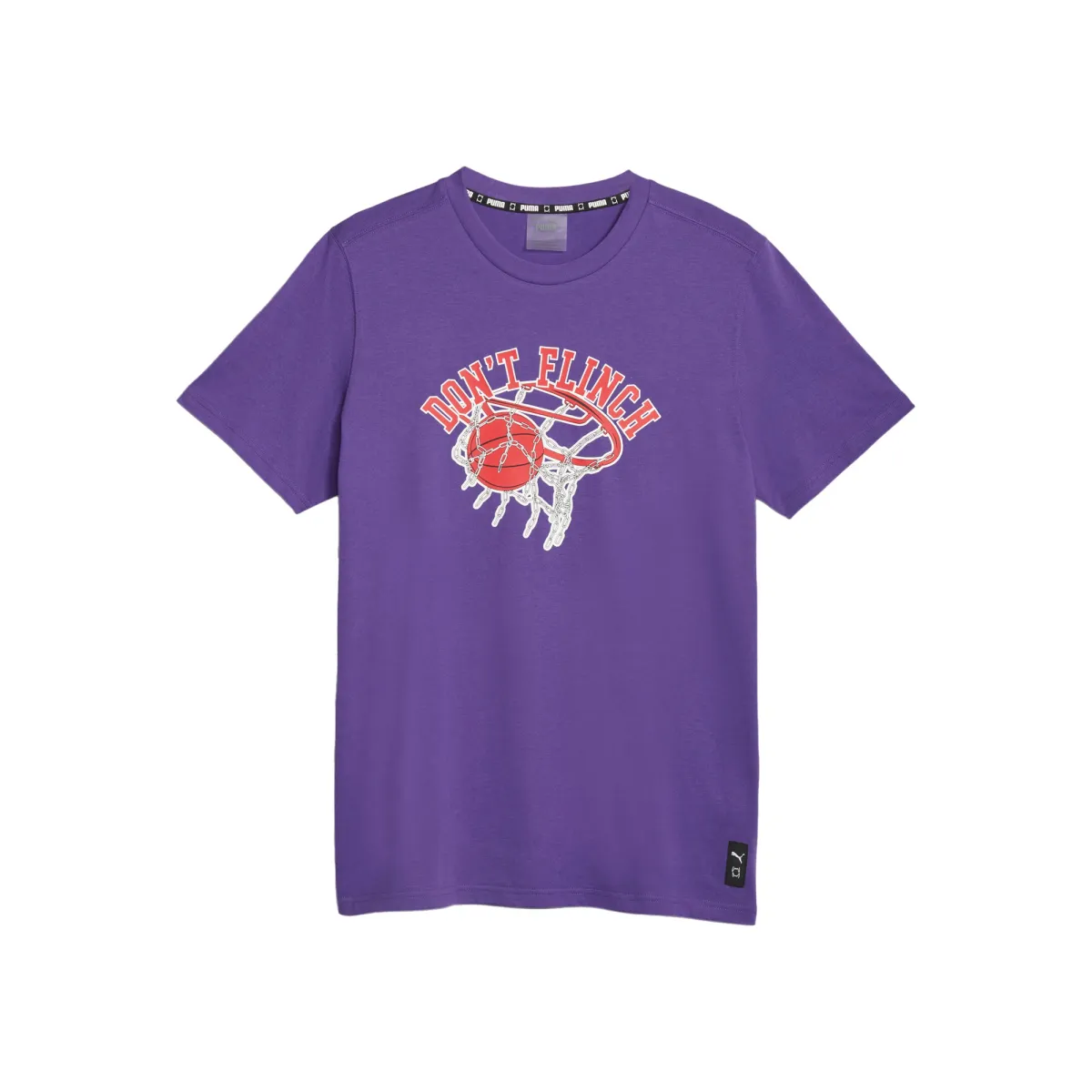PUMA Blueprint T-Shirts Men's Violet Crew Neck Moderate Straight Fit