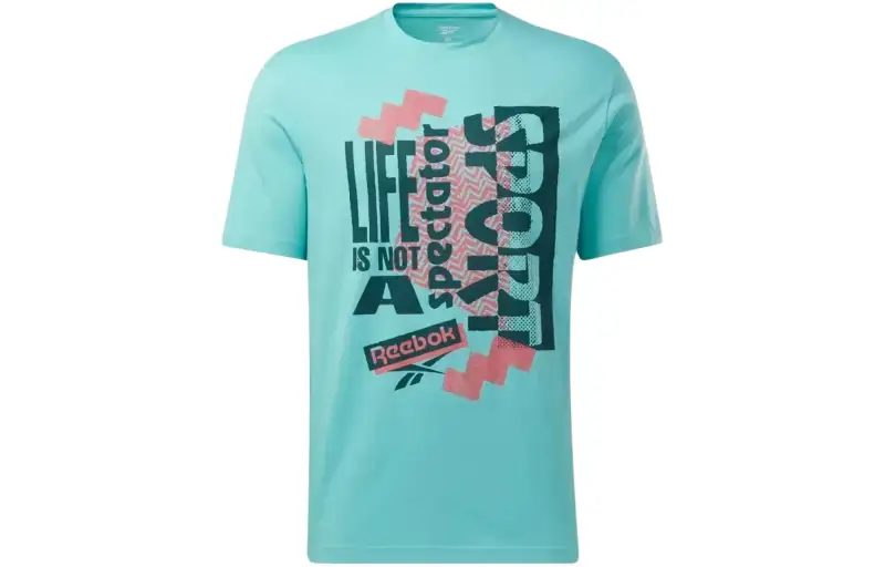 Reebok GS SPECTATOR SPORT VIBE T Shirt Unisex Cyan