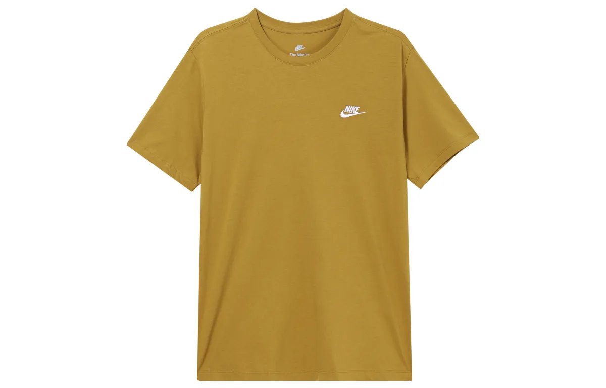 Nike T-Shirts Men's Bronze Crew Neck Moderate Straight Fit