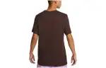 Nike T Shirts Men's Coffee Crew Neck Moderate Straight Fit