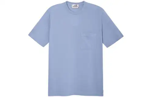 HERMES FW22 T Shirt Men's Light Blue