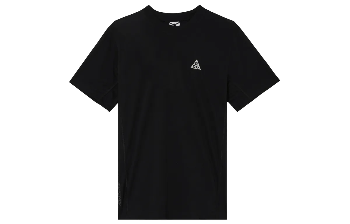 Nike ACG T-Shirts Men's Black Crew Neck Moderate