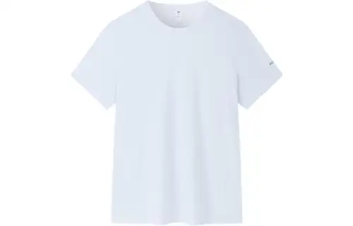 ANTA T Shirts Men's Bright Sky Gray Crew Neck Moderate Straight Fit