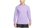 Nike T Shirts Unisex Violet Crew Neck Moderate Straight Fit