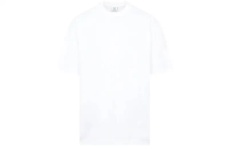 Vetements T Shirts Men's White Crew Neck Moderate Other