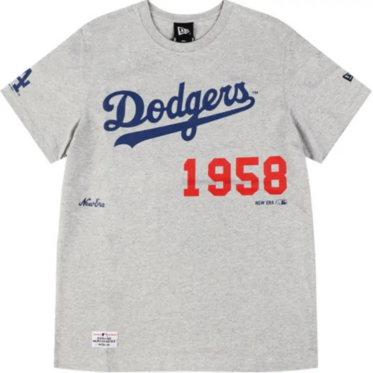 New Era SS22 T Shirt Unisex Light Gray