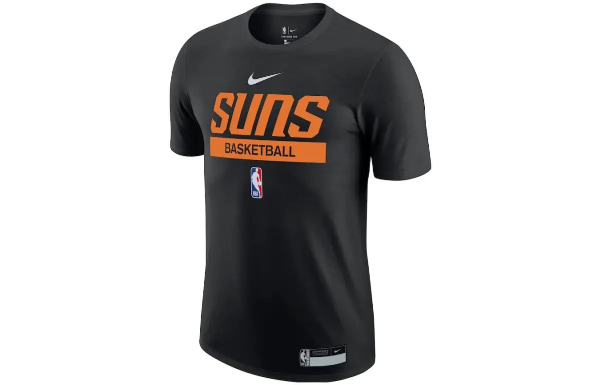 Nike T-Shirts Men's Black Crew Neck Moderate Straight Fit