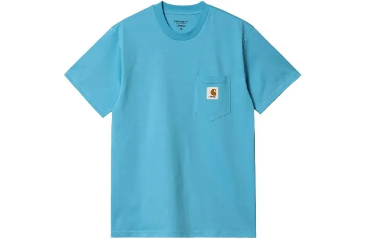 Carhartt WIP X Awake NY Carhartt WIP X Awake NY T-Shirts Unisex Blue Moderate Straight Fit