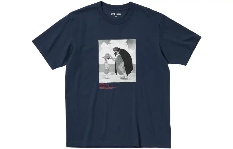 UNIQLO x One Piece Film Red T Shirt Men's Marine Blue