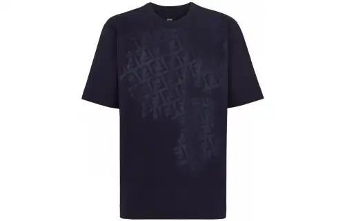 FENDI Ff Motif Embroidered T Shirt