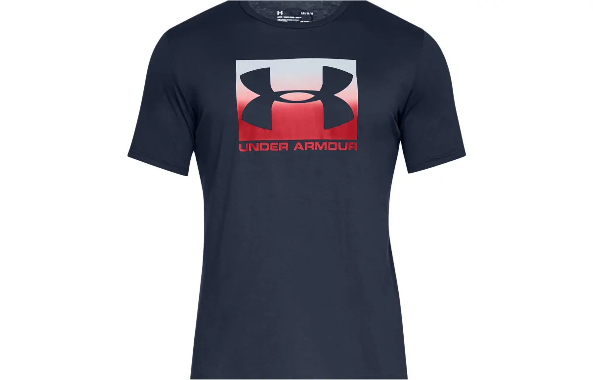 Under Armour T-Shirts Men's Dark Blue Crew Neck Moderate Straight Fit
