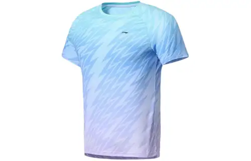 Li Ning Sports Life Collection T Shirt Men's Light Soft Purple With Full Bottom Print