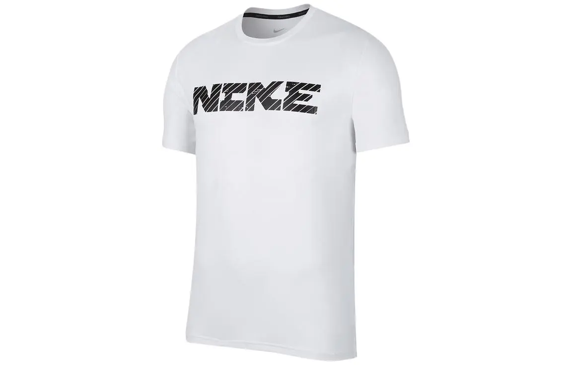 Nike T-Shirts Men's White Crew Neck Moderate Other
