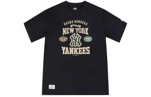 New Era T Shirt Couple, Trendy And Versatile Unisex Navy Blue