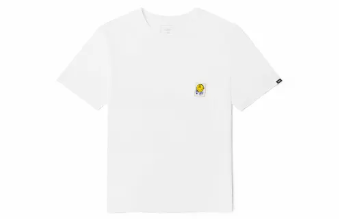 Vans Drop Shoulder Sleeve T-Shirt Unisex White
