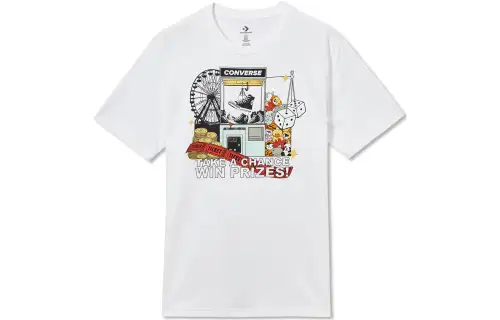 Converse ClawMachineTee T Shirt Men's White