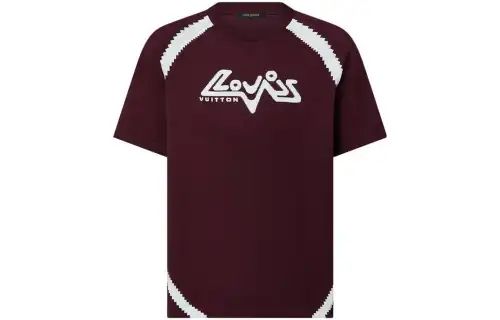 LOUIS VUITTON T Shirt Men's Red Brown