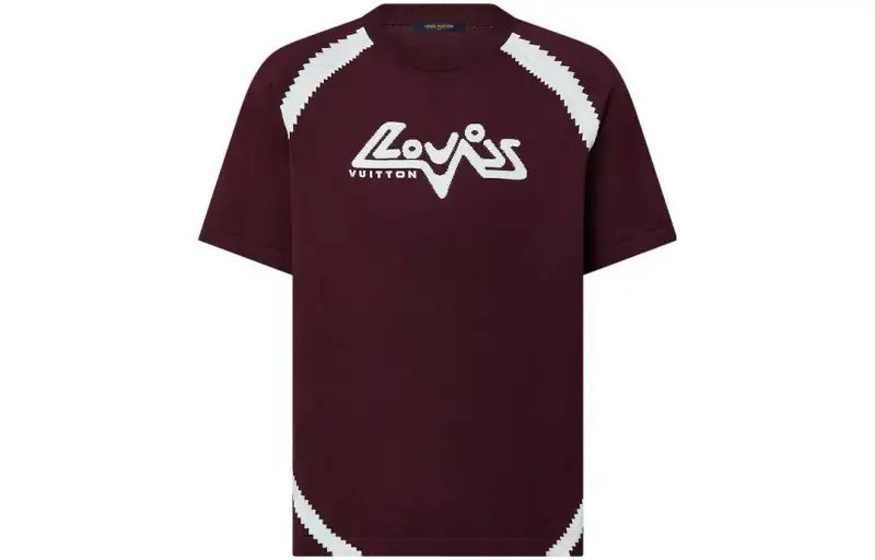 LOUIS VUITTON T Shirt Men's Red Brown