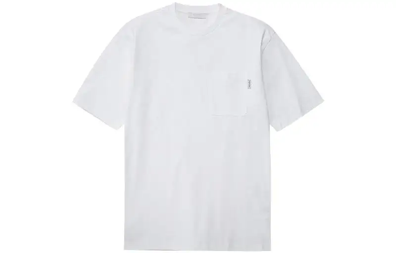 PRADA T Shirts Men's White Crew Neck Moderate Straight Fit