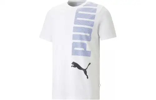 PUMA ESS+LOGO LAB TEE T Shirt Men's White