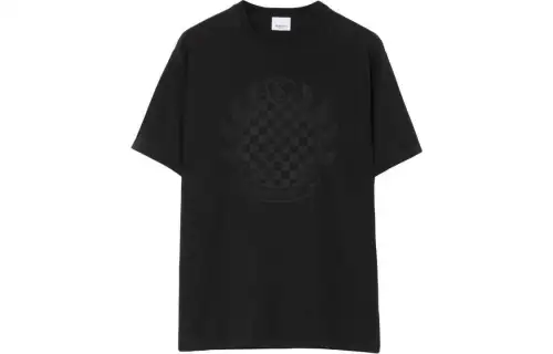 Burberry Chequered Crest cotton T-shirt