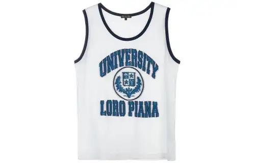 Loro Piana T Shirts Men's White Crew Neck Moderate