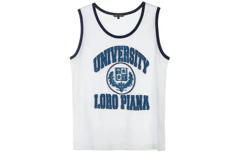 Loro Piana T Shirts Men's White Crew Neck Moderate