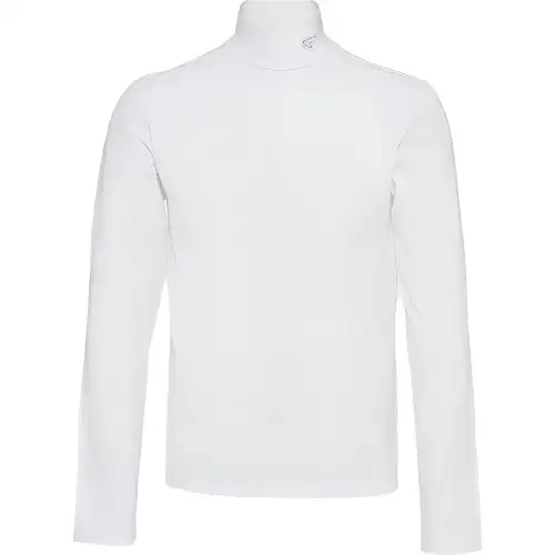 PRADA T Shirts Men's White Turtleneck Moderate Straight Fit