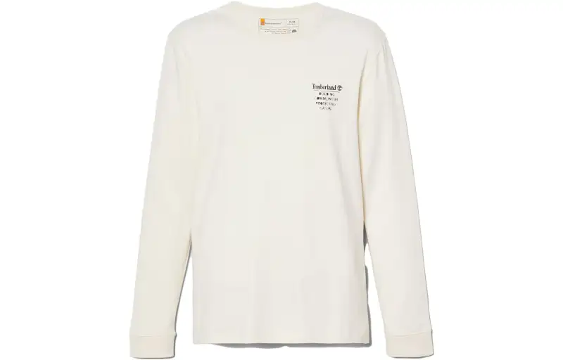 Timberland T Shirts Unisex White Crew Neck Moderate Straight Fit