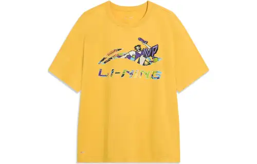 Li Ning Sports Fashion Collection T Shirt Men's Yellow