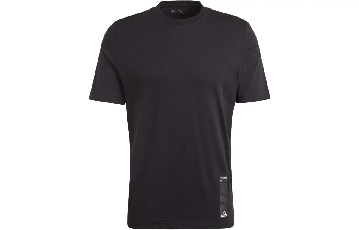 Adidas CITY ESCAPE T-Shirts Men's Black Crew Neck Moderate Straight Fit