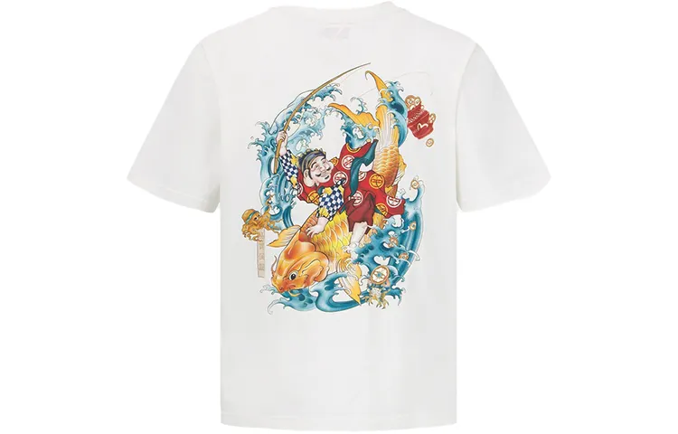 EVISU T Shirts Men's Crew Neck Moderate Straight Fit