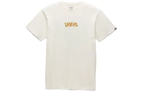 Vans Off The Broccoli T Shirts Unisex Cream White Crew Neck Moderate Straight Fit