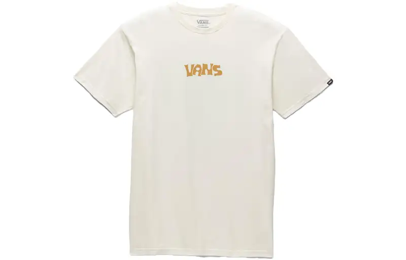 Vans Off The Broccoli T Shirts Unisex Cream White Crew Neck Moderate Straight Fit