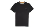 Timberland T Shirts Men's Black Crew Neck Moderate Straight Fit