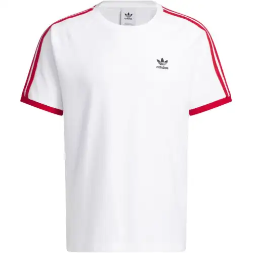 Adidas Originals T Shirts Men's White Crew Neck Moderate Straight Fit
