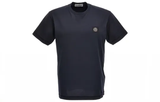 STONE ISLAND Logo Patch Crewneck T-Shirt