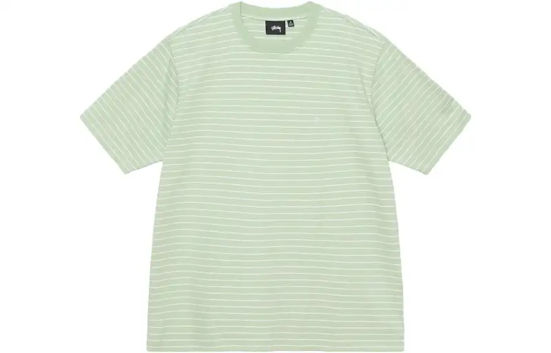 Stussy Pin Striped Short Sleeve Crew