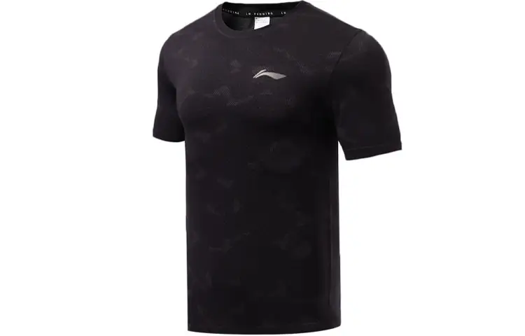 Li Ning Running Collection T Shirt Men's Mixed Black