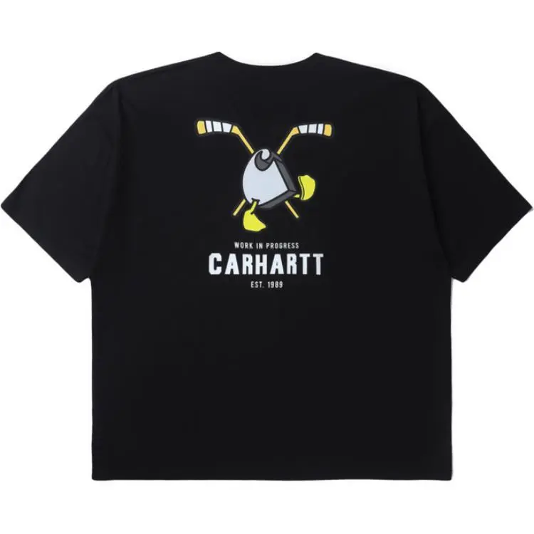 Carhartt WIP T-Shirts Men's BKX/Black Crew Neck Moderate