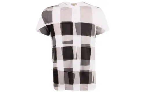 Burberry T Shirts Men's Gray Crew Neck Moderate