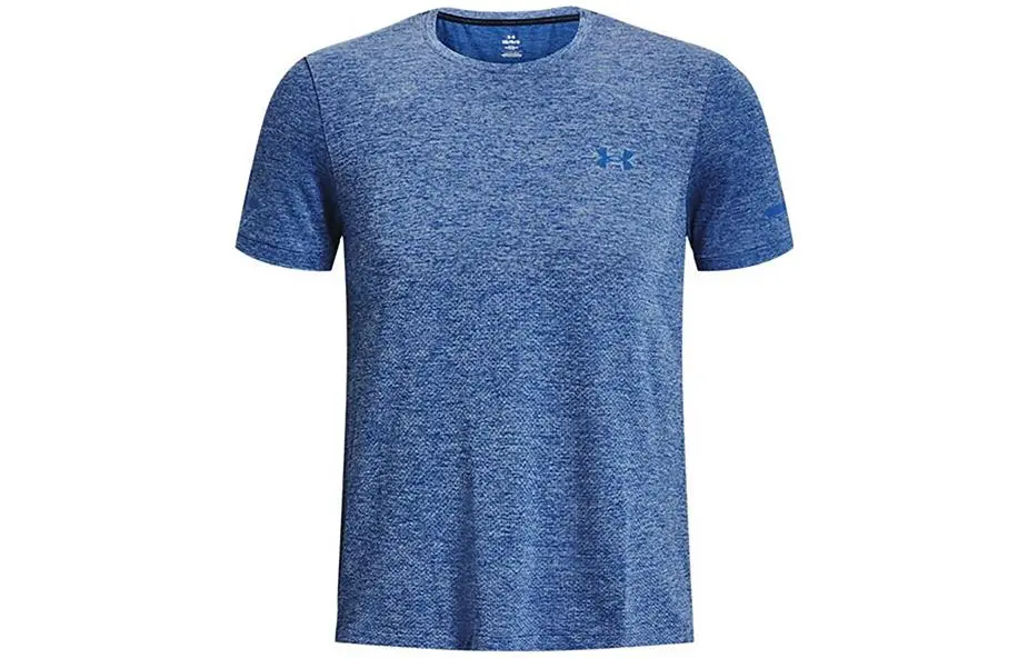 Under Armour T-Shirts Men's Blue Crew Neck Moderate
