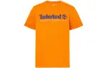 Timberland T Shirts Men's Orange Crew Neck Moderate Straight Fit