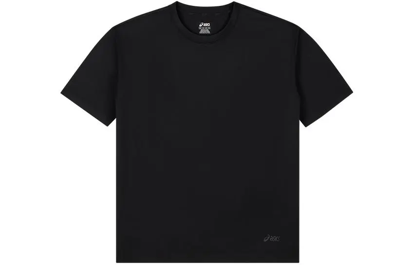 ASICS T-Shirts Unisex Black Crew Neck Moderate