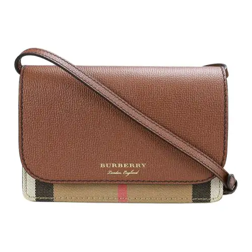 Burberry Cow Leather Shoulder Bag, Crossbody Bag Women's Brown