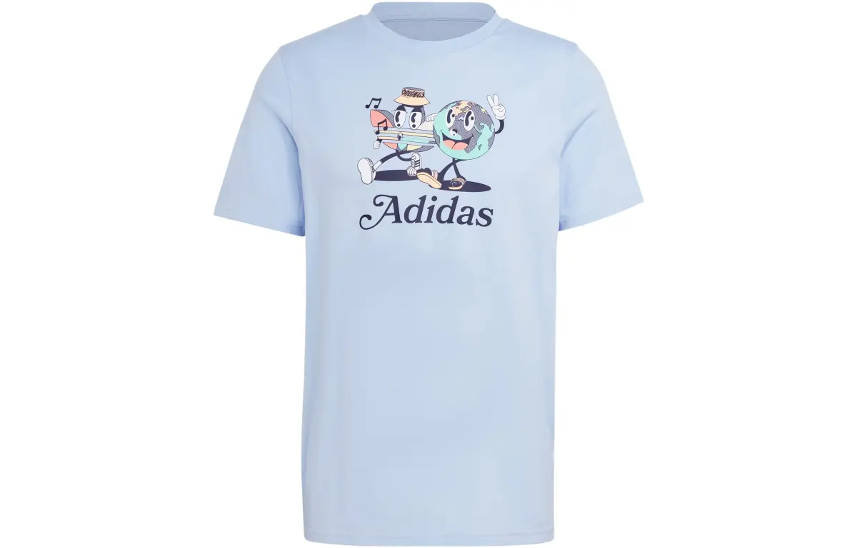 Adidas Originals T Shirt Men's Light Pink Blue