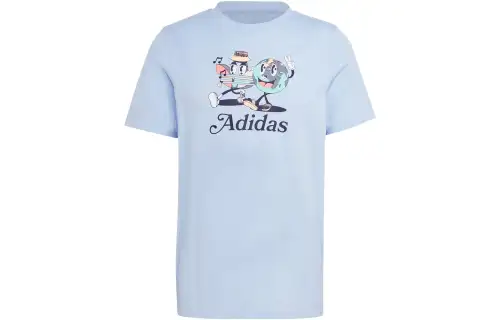 Adidas Originals T Shirt Men's Light Pink Blue