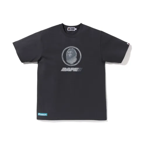 A BATHING APE T Shirts Men's Crew Neck Moderate Straight Fit