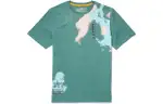 Timberland T Shirts Men's Green Crew Neck Moderate Straight Fit